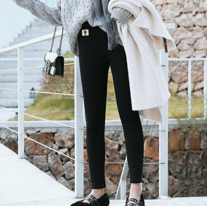 Thick Fleece Lined Thermal Leggings for Women