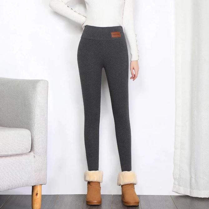 Thick Fleece Lined Thermal Leggings for Women