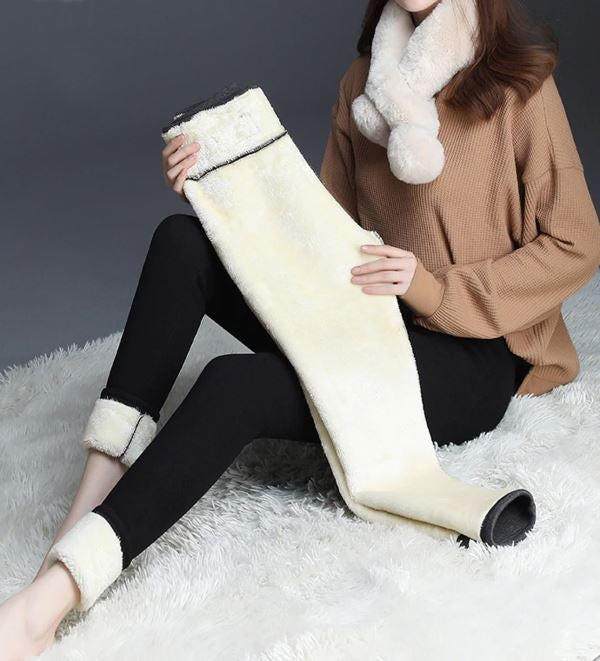 Thick Fleece Lined Thermal Leggings for Women