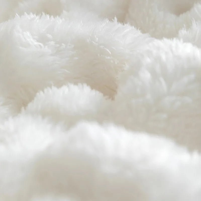 3D Bubble Plush Blanket with Cloud-Soft Raised Texture