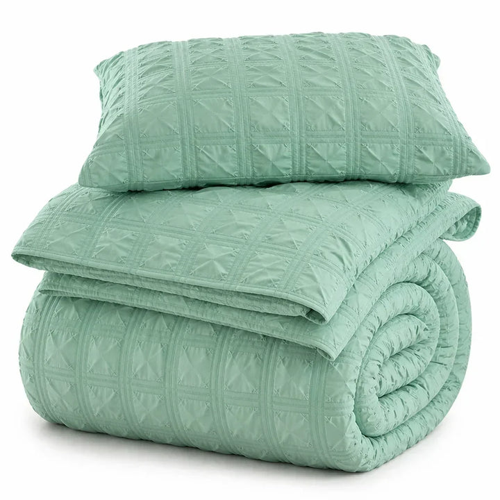 Pintuck Duvet Cover Set with Textured Finish, Wrinkle-Free