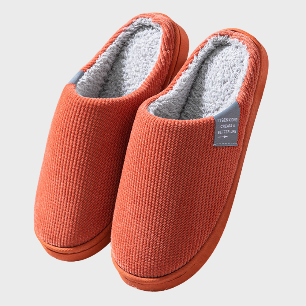 Soft Warm-Lined Slippers with Durable Easy Slip-On Sole