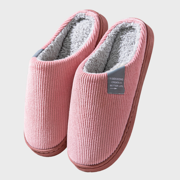 Soft Warm-Lined Slippers with Durable Easy Slip-On Sole