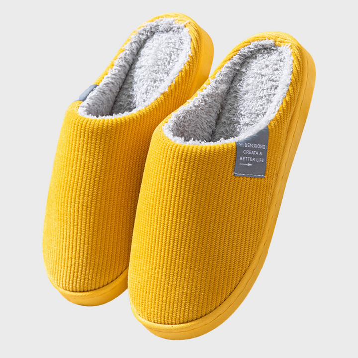 Soft Warm-Lined Slippers with Durable Easy Slip-On Sole