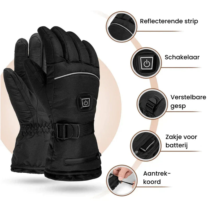 Plushley™ Heated Touchscreen Gloves with 3 Heat Levels