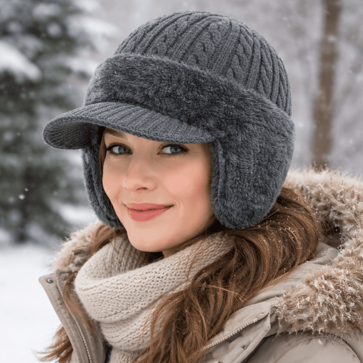 Extra Warm Trapper Hat with Built-In Ear Flaps