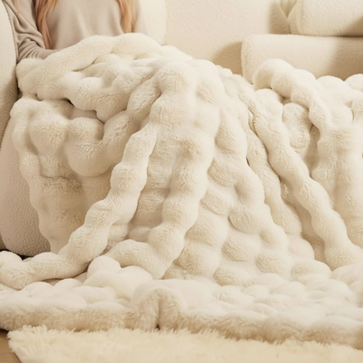 Plush Velour Throw Blanket That Feels Softer Than Fleece