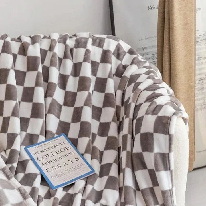 Plaid Flannel Fleece Blanket, Soft and Anti-Pilling