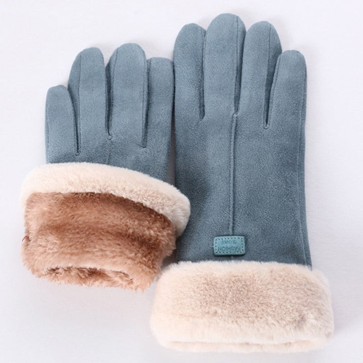Waterproof Touchscreen Winter Gloves with Fluffy Fleece Lining