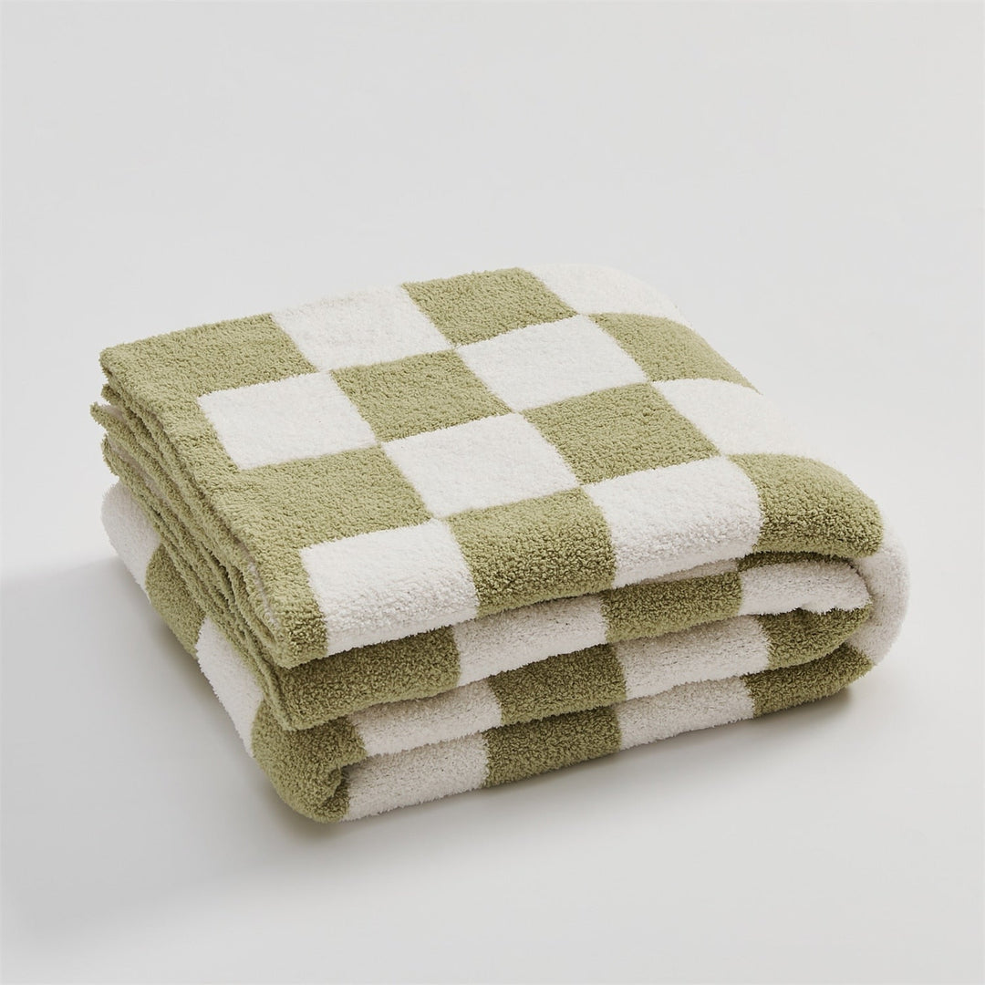 COLORFUL CHECKERBOARD THROW