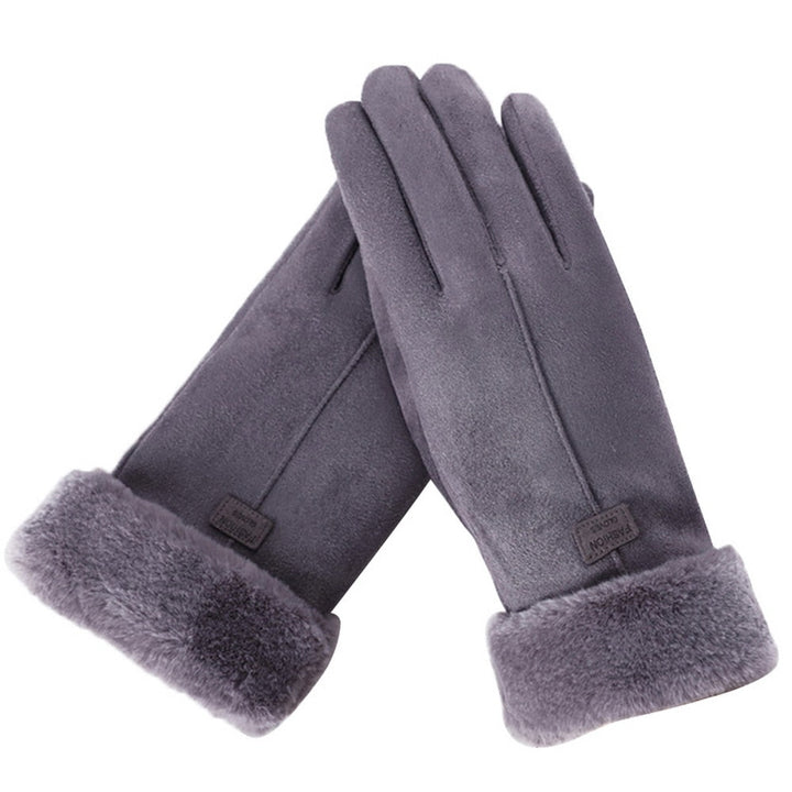 Waterproof Touchscreen Winter Gloves with Fluffy Fleece Lining