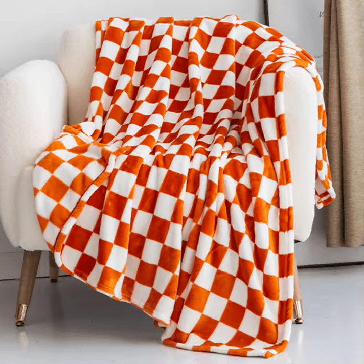 Plaid Flannel Fleece Blanket, Soft and Anti-Pilling
