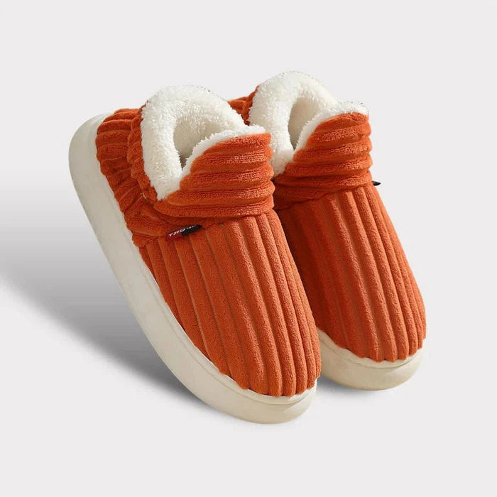 Soft Flannel Fleece Slippers with Non-Slip Soles