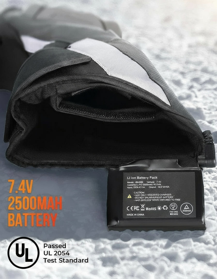 Plushley™ Waterproof Rechargeable Heated Ski Gloves