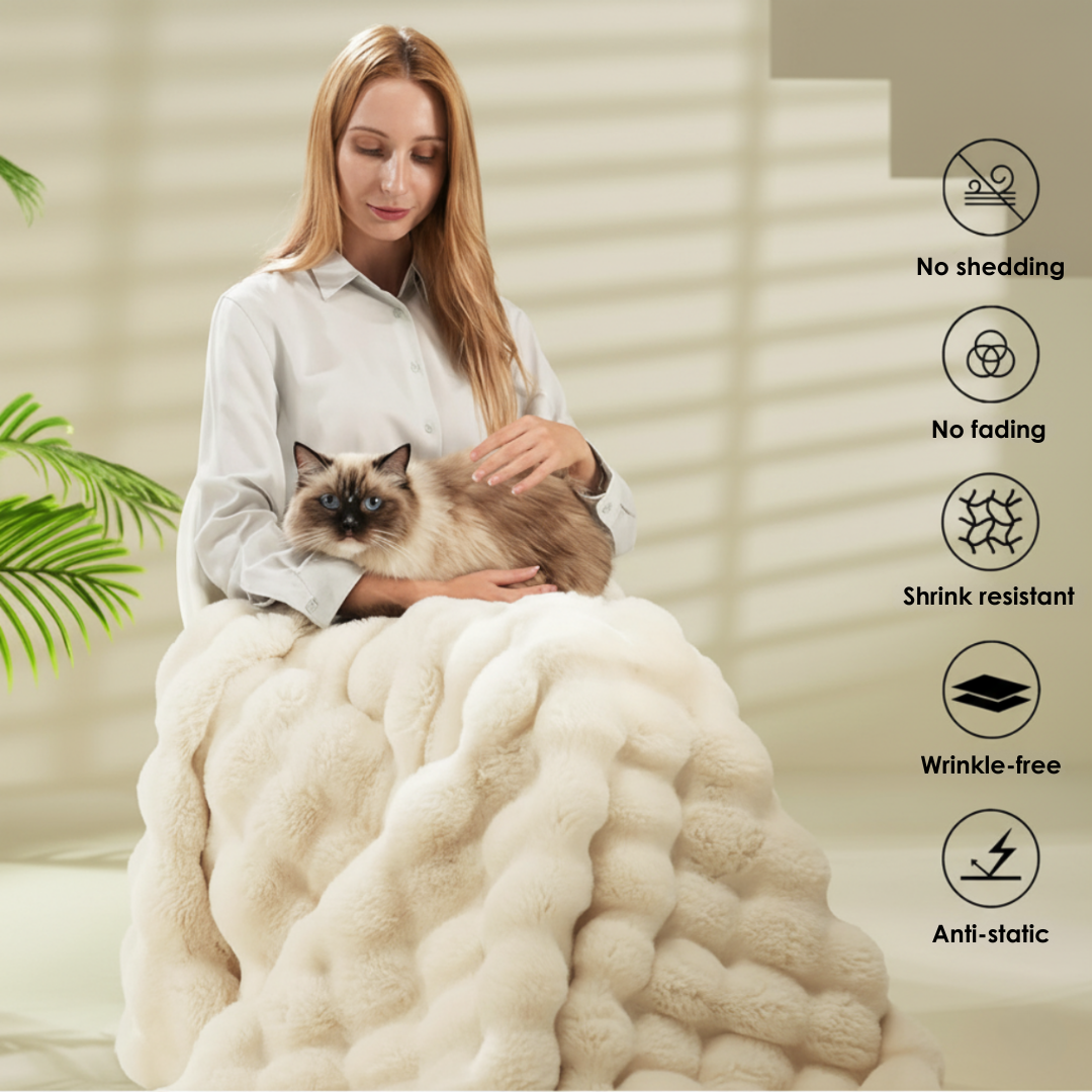 Plush Velour Throw Blanket That Feels Softer Than Fleece