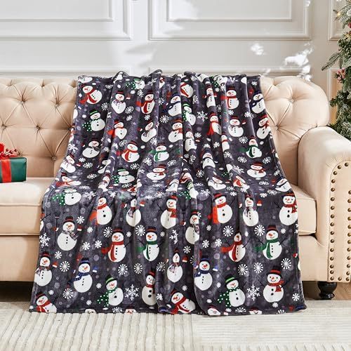 Flannel Christmas Blanket Soft Pink Christmas Blanket