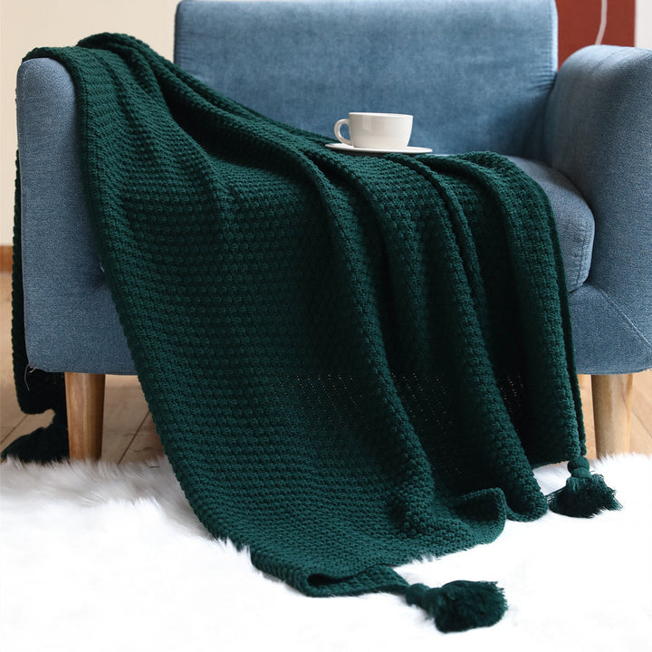 Plush Woven Decorative Throw Blanket