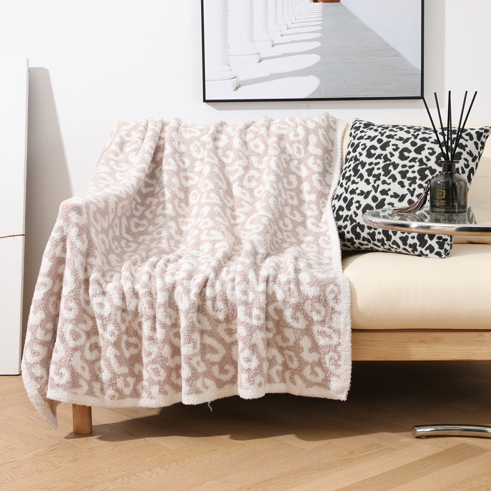 Luxury Leopard Print Throw