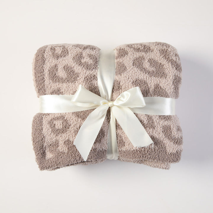 Luxury Leopard Print Throw