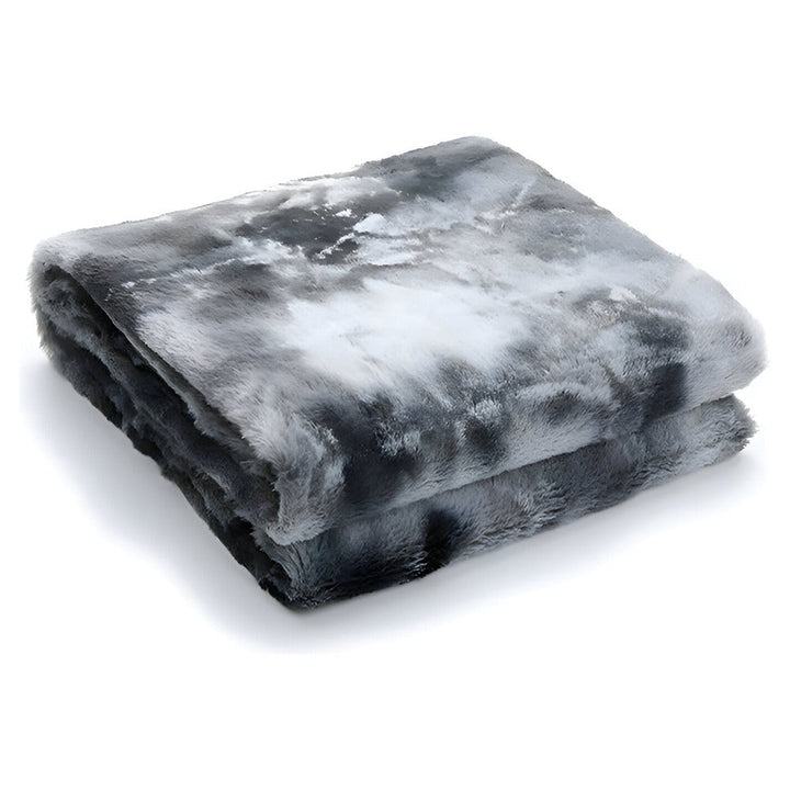 Soft Velour Winter Blanket – Warm Coral Fleece Blanket in Batik Style
