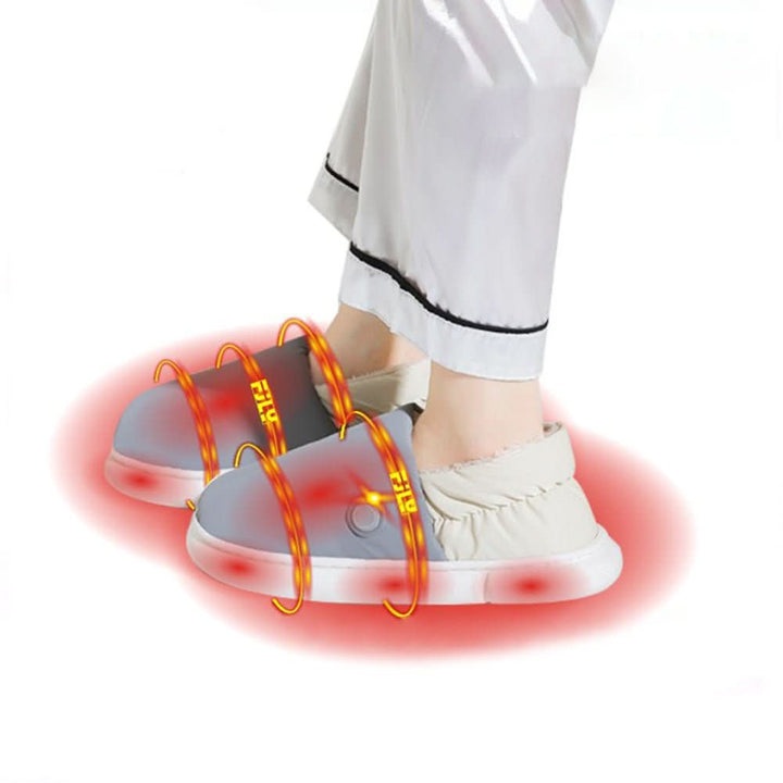 Plushley™ Electric Heated Slippers with 3 Warmth Settings