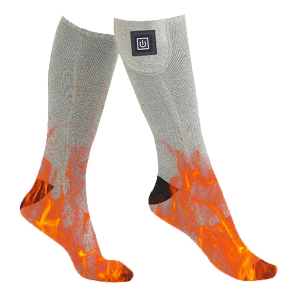 Plushley™ Battery Heated Socks with Toe and Sole Warmth up to 55°C