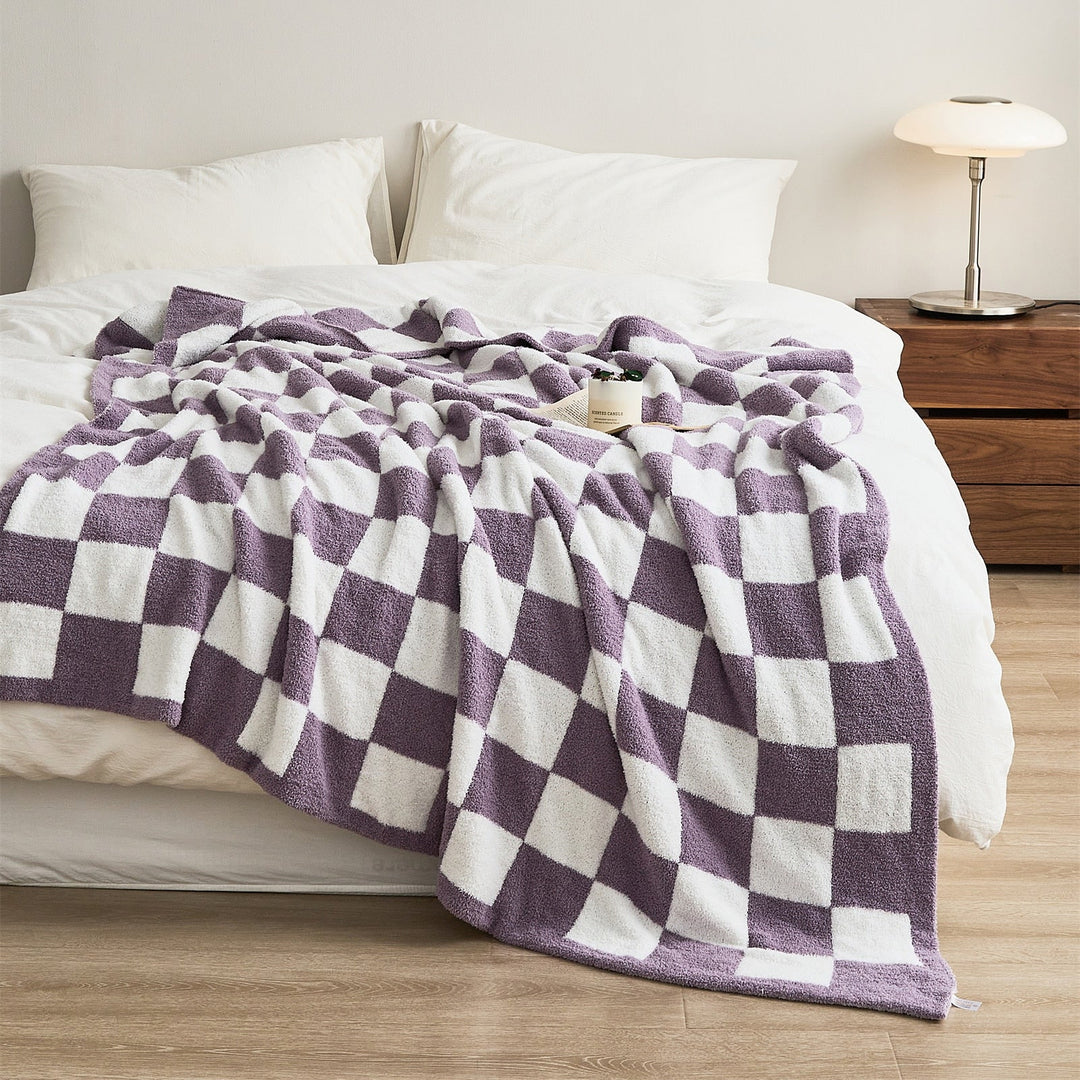 COLORFUL CHECKERBOARD THROW
