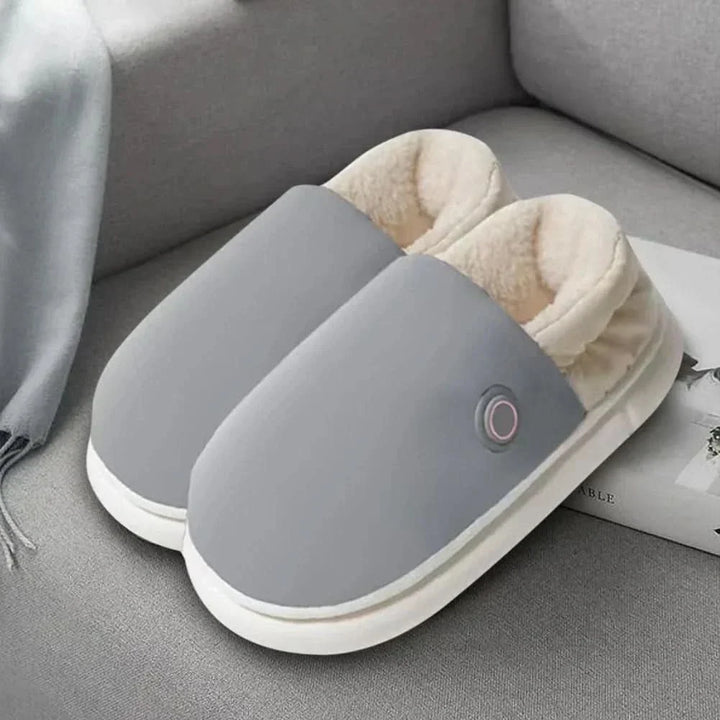 Plushley™ Electric Heated Slippers with 3 Warmth Settings
