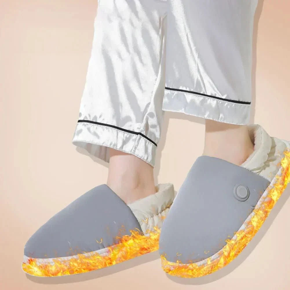 Plushley™ Electric Heated Slippers with 3 Warmth Settings