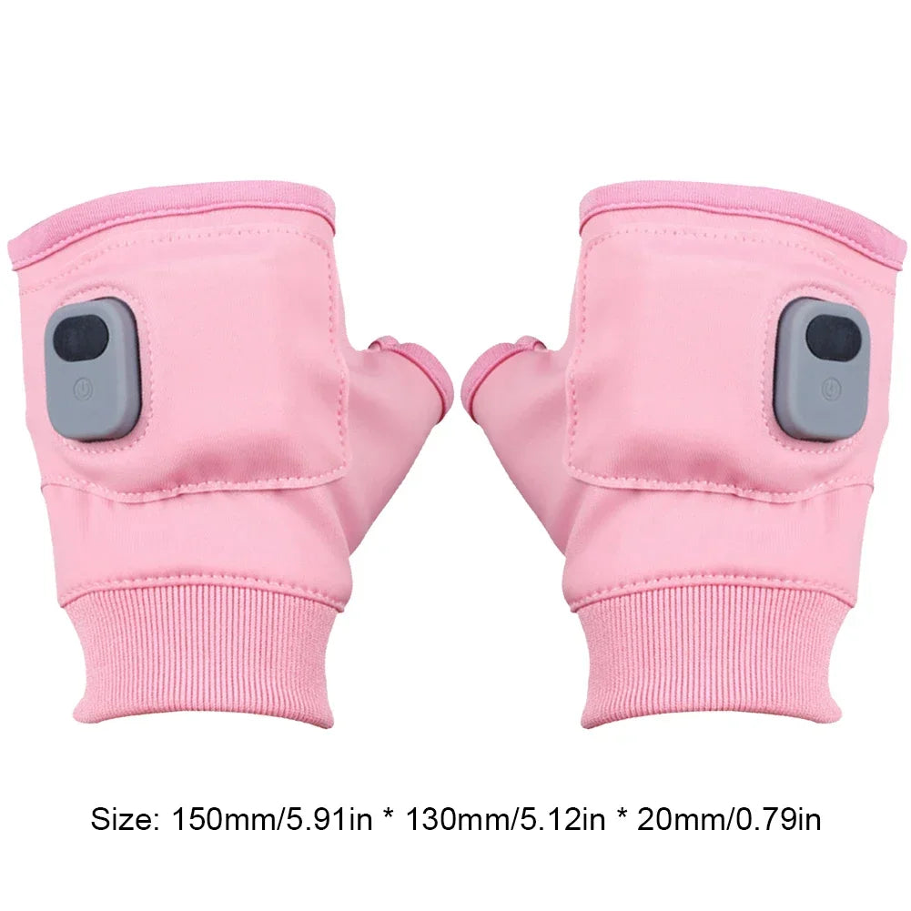 Plushley™ Rechargeable Heated Fingerless Gloves
