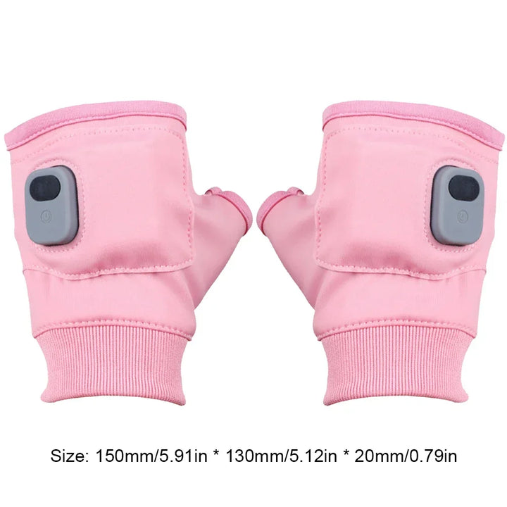 Plushley™ Rechargeable Heated Fingerless Gloves