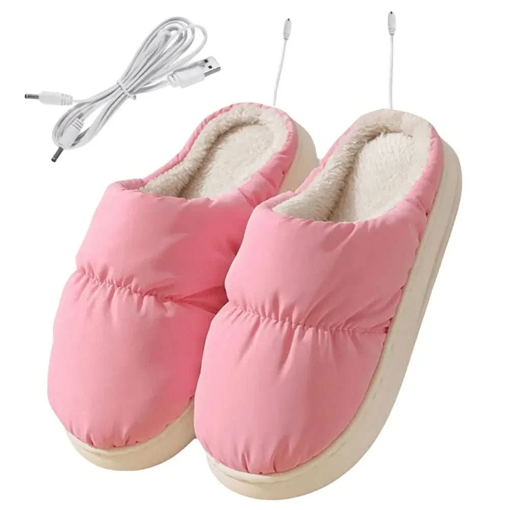 Plushley™ Electric Heated Slippers with 3 Warmth Settings