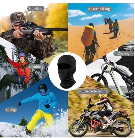Full Face Balaclava for Motorcycle Riding, Cycling and Skiing