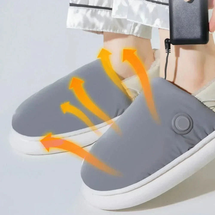 Plushley™ Electric Heated Slippers with 3 Warmth Settings