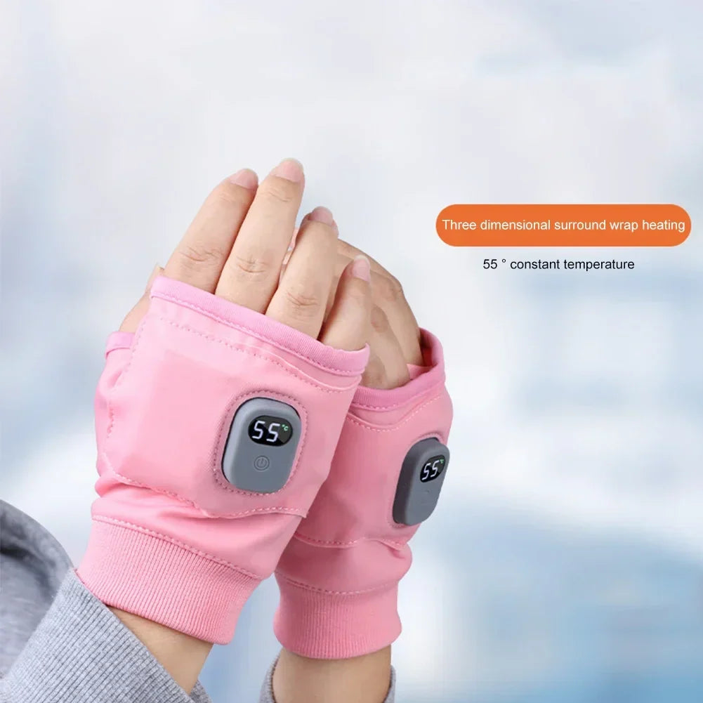 Plushley™ Rechargeable Heated Fingerless Gloves