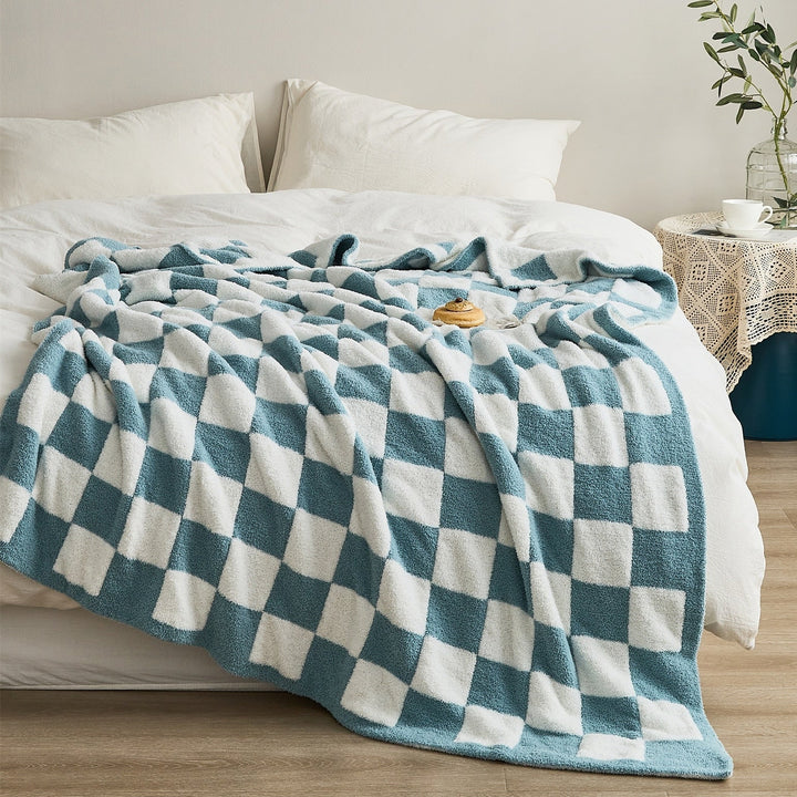 COLORFUL CHECKERBOARD THROW