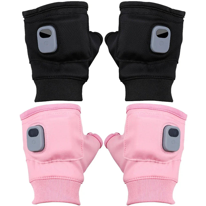 Plushley™ Rechargeable Heated Fingerless Gloves