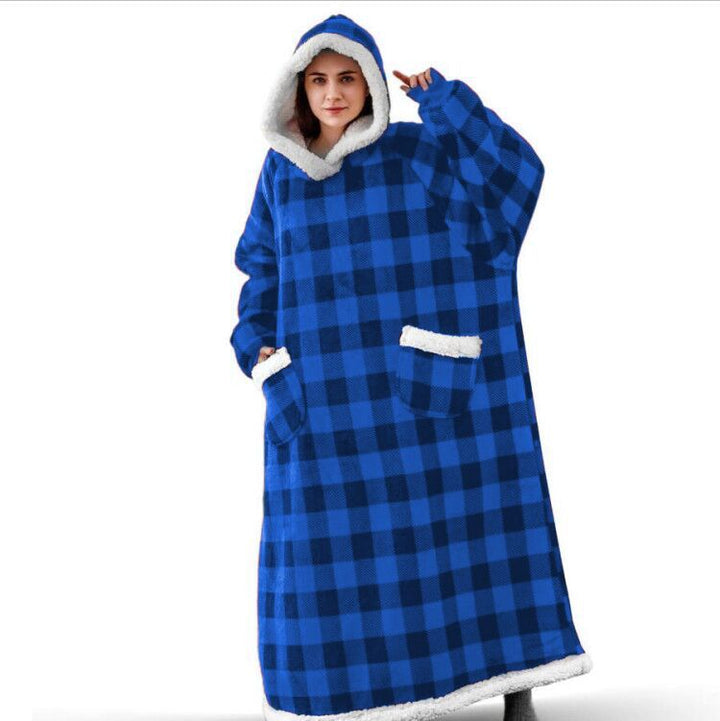 Extra-Long Hooded Snuggle Blanket with Sleeves – Unisex
