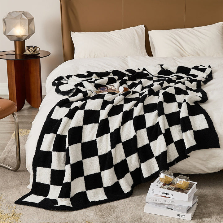 COLORFUL CHECKERBOARD THROW