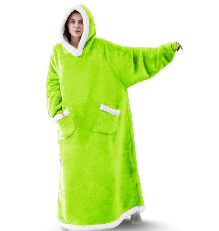 Extra-Long Hooded Snuggle Blanket with Sleeves – Unisex