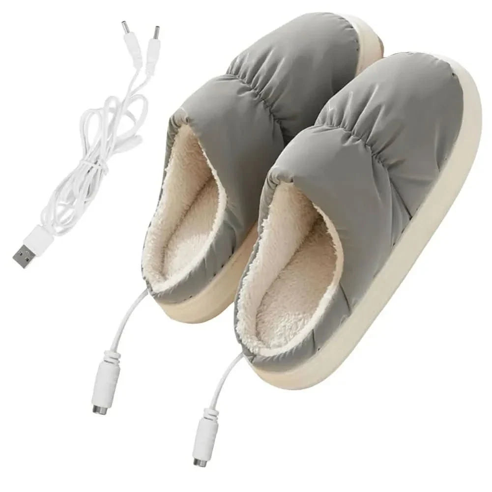 Plushley™ Electric Heated Slippers with 3 Warmth Settings