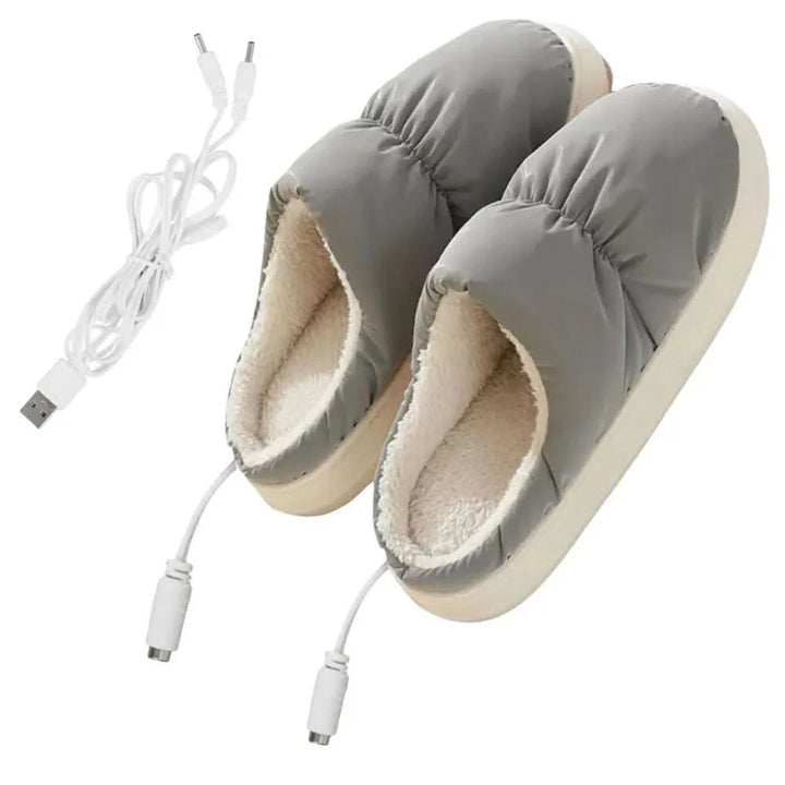 Plushley™ Electric Heated Slippers with 3 Warmth Settings