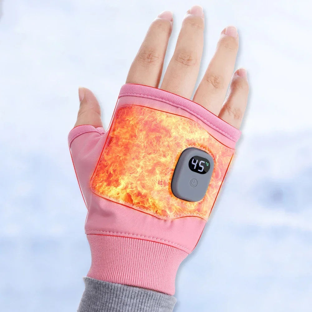 Plushley™ Rechargeable Heated Fingerless Gloves