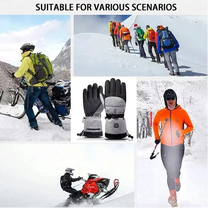 Plushley™ Waterproof Heated Gloves for Motorcycle and Biking