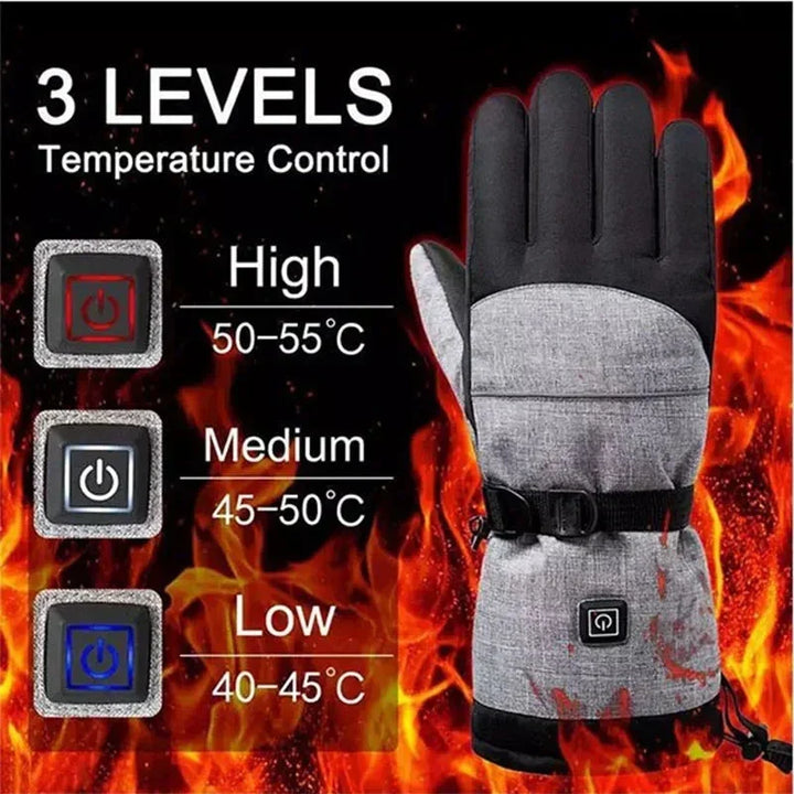 Plushley™ Waterproof Heated Gloves for Motorcycle and Biking