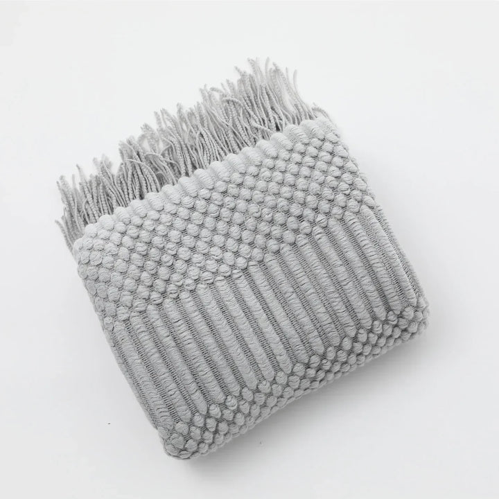 Nordic Style Thick Knitted Blanket