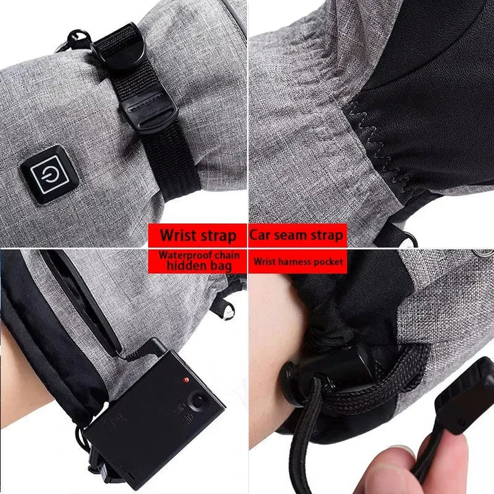 Plushley™ Waterproof Heated Gloves for Motorcycle and Biking