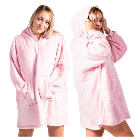 Fleece Hoodie Blanket with Hood in Fun Animal Prints