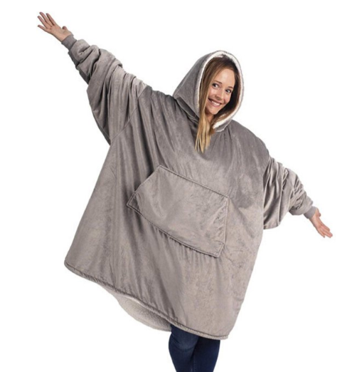 Fleece Hoodie Blanket with Hood in Fun Animal Prints