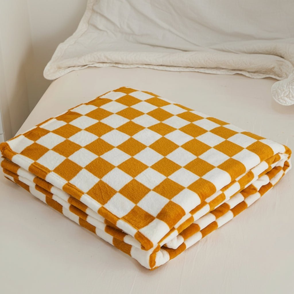 Plaid Flannel Fleece Blanket, Soft and Anti-Pilling